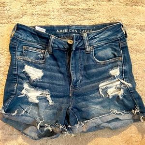 American eagle denim jean shorts